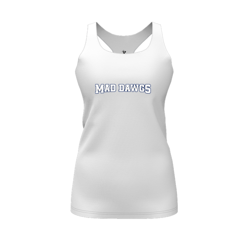 [FT0TRBWH-FYS-LOGO2] Decker Racerback Tank Top (Female Youth S, White, Logo 2)