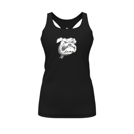 [FT0TRBBK-FYS-LOGO1] Decker Racerback Tank Top (Female Youth S, Black, Logo 1)