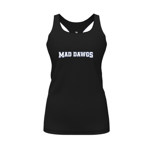[FT0TRBBK-FYS-LOGO2] Decker Racerback Tank Top (Female Youth S, Black, Logo 2)