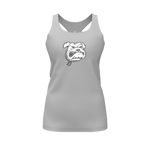 [FT0TRBGY-FYS-LOGO1] Decker Racerback Tank Top (Female Youth S, Gray, Logo 1)