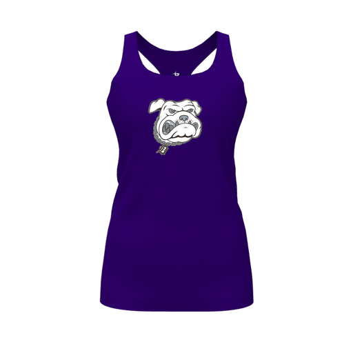 [FT0TRBPP-FYS-LOGO1] Decker Racerback Tank Top (Female Youth S, Purple, Logo 1)