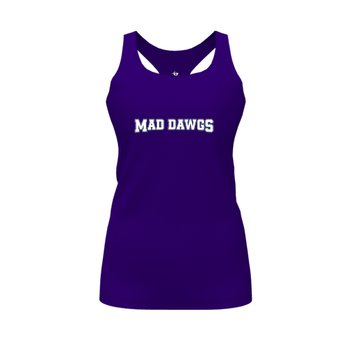 [FT0TRBPP-FYS-LOGO2] Decker Racerback Tank Top (Female Youth S, Purple, Logo 2)