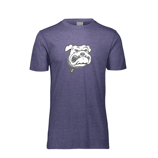 [FTSCUBNV-YS-LOGO1] Decker Youth Tri-Blend T-Shirt - Short Sleeve (Youth S, Navy, Logo 1)