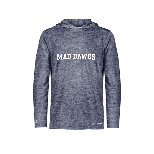 [FOLHCGNV-AS-LOGO2] Decker Men's Charge Hoodie (Adult S, Navy, Logo 2)