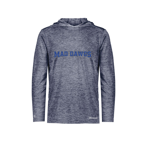 [FOLHCGNV-AS-LOGO3] Decker Men's Charge Hoodie (Adult S, Navy, Logo 3)