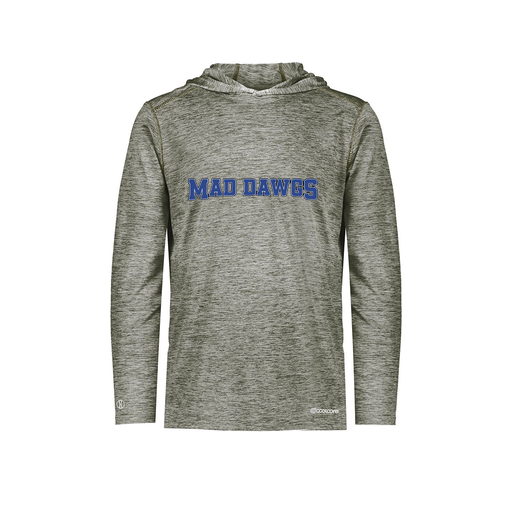 [FOLHCGGY-AS-LOGO3] Decker Men's Charge Hoodie (Adult S, Gray, Logo 3)