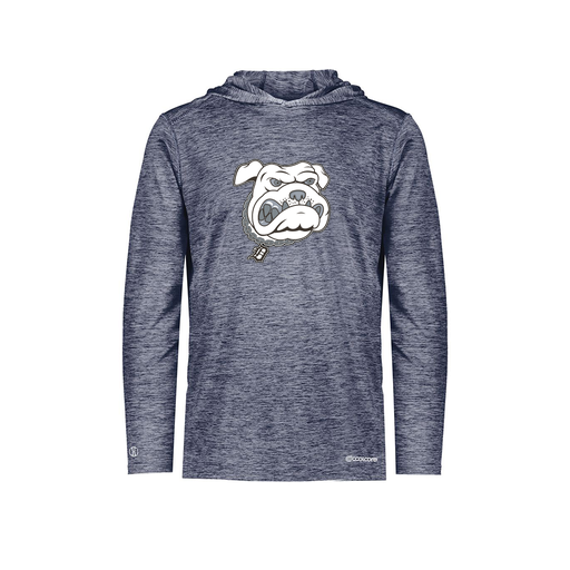 [FOLHCGNV-YS-LOGO1] Decker Youth Charge Hoodie (Youth S, Navy, Logo 1)