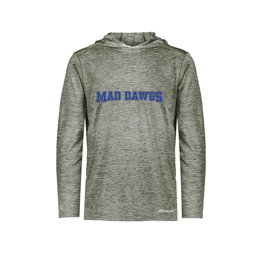 [FOLHCGGY-YS-LOGO3] Decker Youth Charge Hoodie (Youth S, Gray, Logo 3)