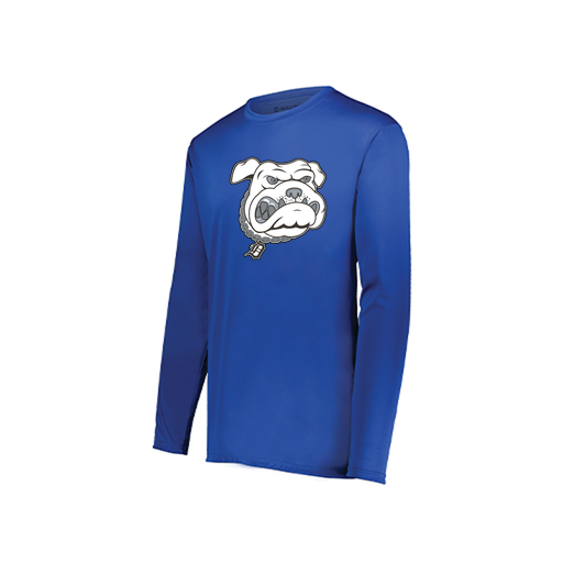 [222822.060.XS-LOGO1] Men's LS Smooth Sport Shirt (Adult XS, Royal, Logo 1)