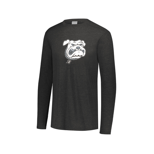 [FTLCUBBK-AXS-LOGO1] Decker Men's Tri-Blend T-Shirt - Long Sleeve (Adult XS, Black, Logo 1)