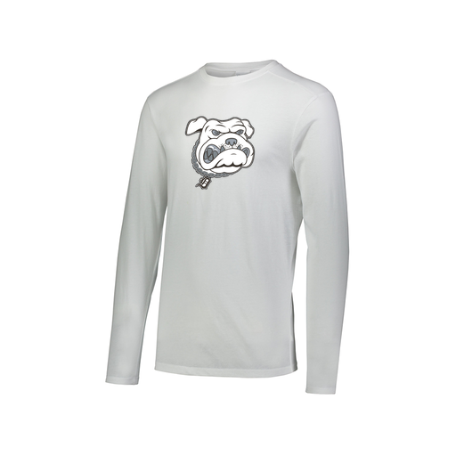 [FTLCUBWH-AXS-LOGO1] Decker Men's Tri-Blend T-Shirt - Long Sleeve (Adult XS, White, Logo 1)