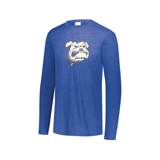 [FTLCUBRY-AXS-LOGO1] Decker Men's Tri-Blend T-Shirt - Long Sleeve (Adult XS, Royal, Logo 1)