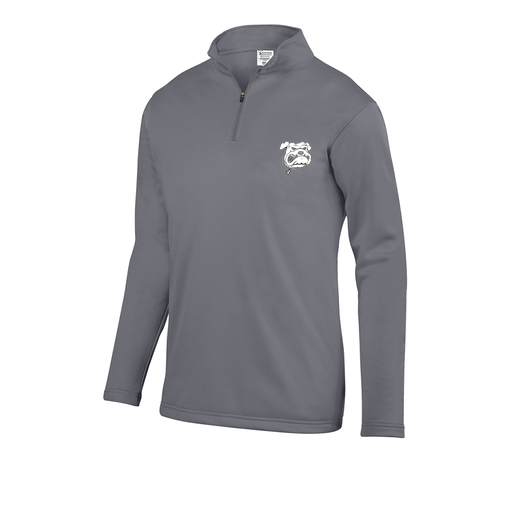 [FOLQFFGY-AS-LOGO1] Decker Men's FlexFleece 1/4 Zip (Adult S, Gray, Logo 1)