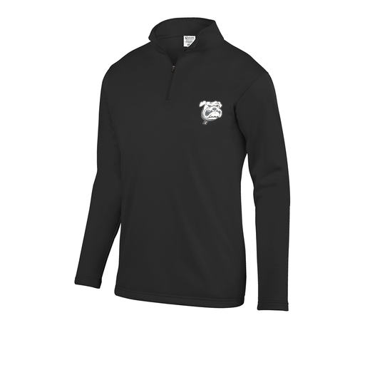 [FOLQFFBK-YS-LOGO1] Decker Youth FlexFleece 1/4 Zip (Youth S, Black, Logo 1)