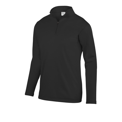 [FOLQFFBK-YS-LOGO4] Decker Youth FlexFleece 1/4 Zip (Youth S, Black, Logo 4)