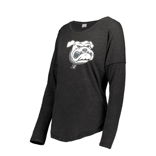 [FTLCUBBK-FAXS-LOGO1] Decker Women's Tri-Blend T-Shirt - Long Sleeve (Female Adult XS, Black, Logo 1)